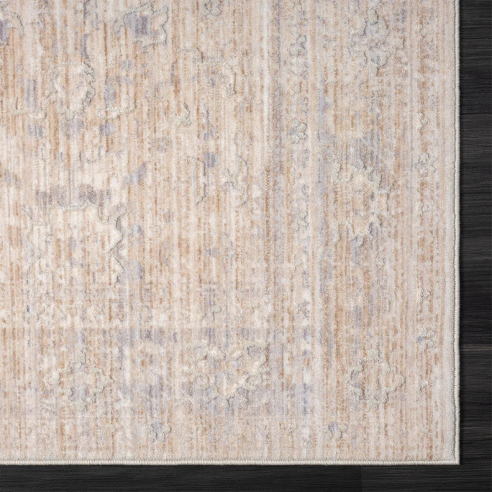 LR Home Lancaster 82299 Beige/ Gray 4' X 6' Rect. Rug