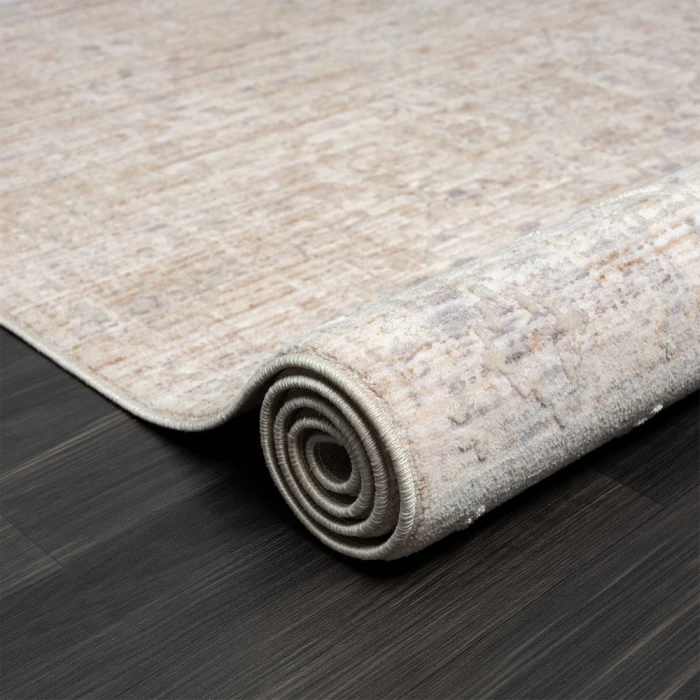 LR Home Lancaster 82299 Beige/ Gray 4' X 6' Rect. Rug