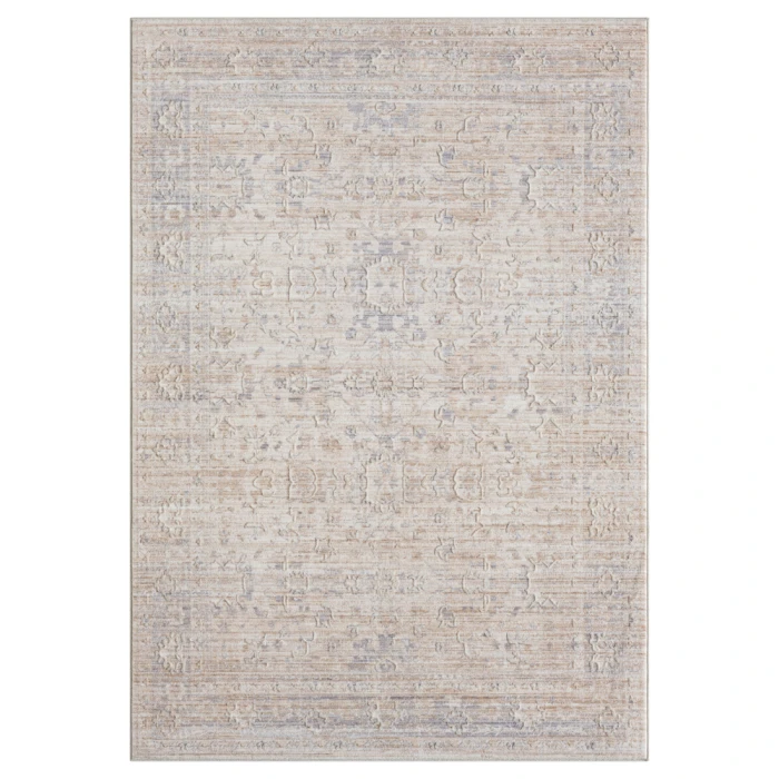 LR Home Lancaster 82299 Beige/ Gray 4' X 6' Rect. Rug