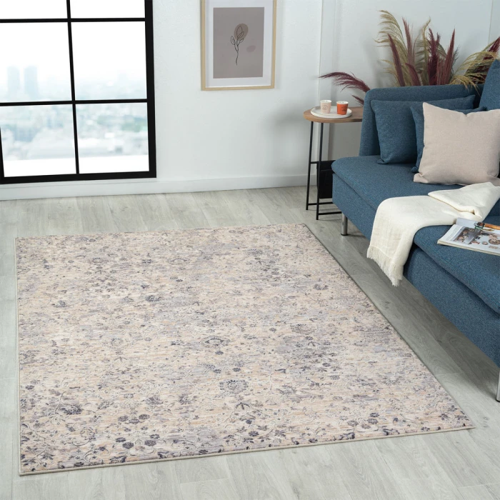 Rugs Town 82302 Gray/ Blue 4' X 6' Rect. Rug