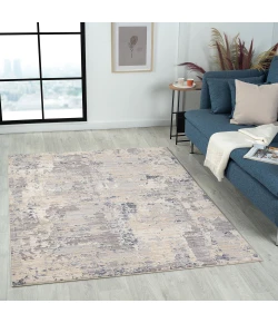 Lauren LAN-AJ Gray Area Rug 4 ft. X 6 ft. Rectangle
