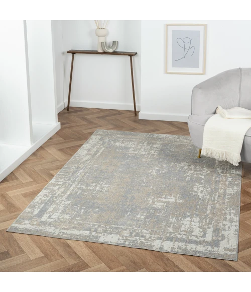 LR Home Lanham 82271 Beige/ Gray 5'0" X 7'0 Rect. Rug