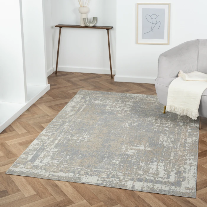 Rugs Town 82271 Beige/ Gray 7'9" X 9'9 Rect. Rug
