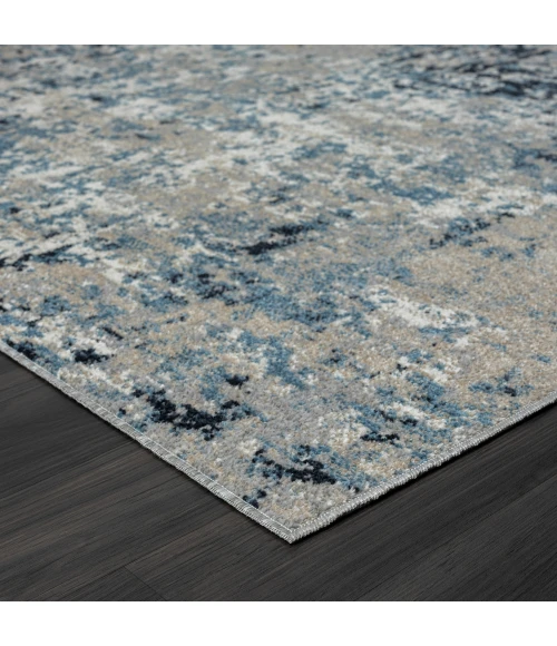 LR Home Lanham 82273 Gray/ Blue 5'0" X 7'0 Rect. Rug
