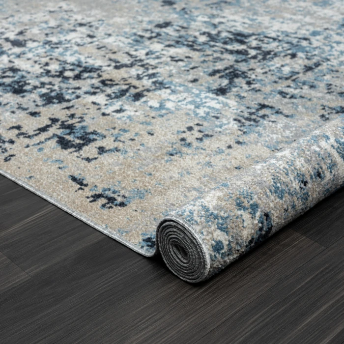 Rugs Town 82273 Gray/ Blue 5'0" X 7'0 Rect. Rug
