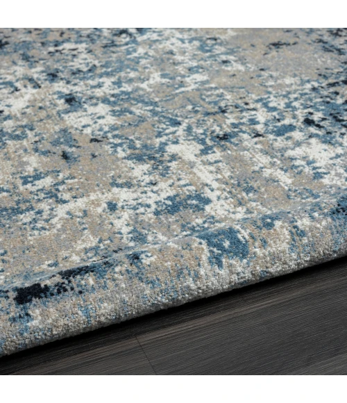 LR Home Lanham 82273 Gray/ Blue 5'0" X 7'0 Rect. Rug
