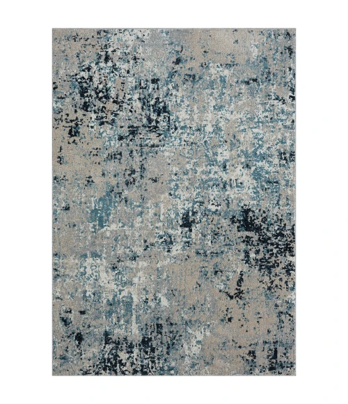 LR Home Lanham 82273 Gray/ Blue 5'0" X 7'0 Rect. Rug