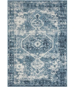 LR Home Lanham Blue LANHM 5ft. x 7ft. Rectangle Rug
