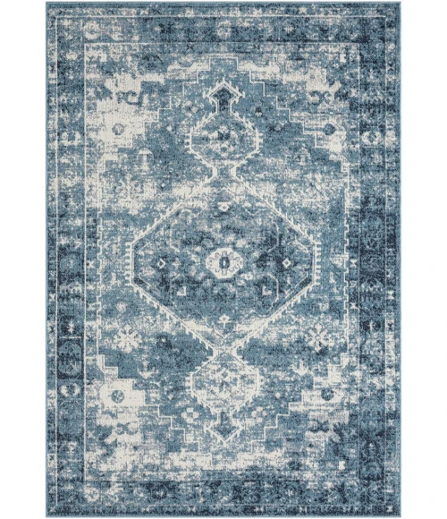LR Home Lanham Blue LANHM 5ft. x 7ft. Rectangle Rug