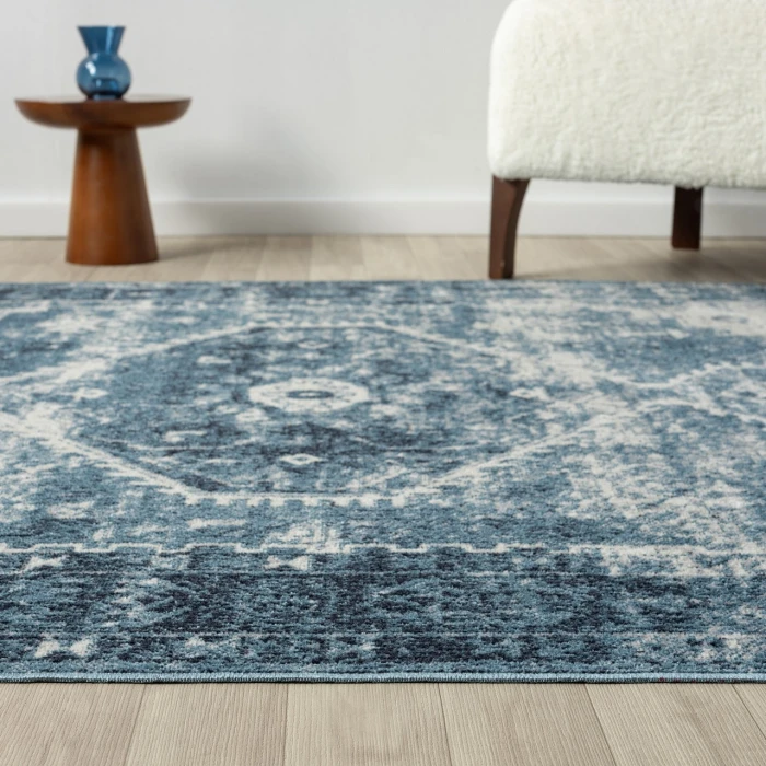Rugs Town Blue LANHM 5ft. x 7ft. Rectangle Rug