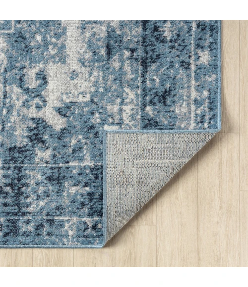 LR Home Lanham Blue LANHM 5ft. x 7ft. Rectangle Rug