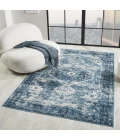 LR Home Lanham Blue LANHM 5ft. x 7ft. Rectangle Rug