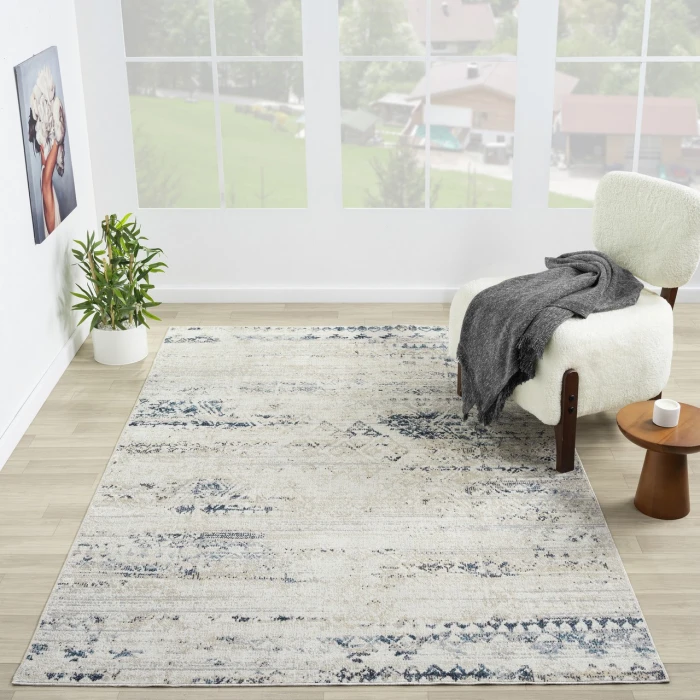 Rugs Town Ivory LANHM 5ft. x 7ft. Rectangle Rug