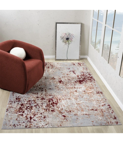 LR Home Lanham Red LANHM 5ft. x 7ft. Rectangle Rug