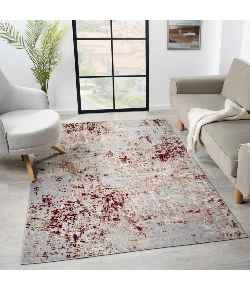 LR Home Lanham Red LANHM 5ft. x 7ft. Rectangle Rug