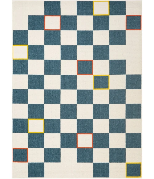 LR Home Mapa Blue MAPAC 2ft. x 3ft. Rectangle Rug