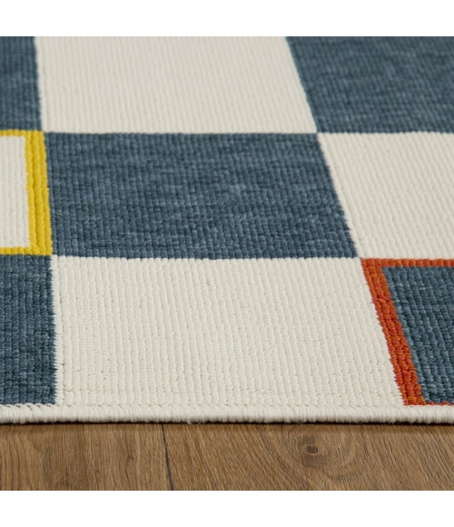 LR Home Mapa Blue MAPAC 2ft. x 3ft. Rectangle Rug