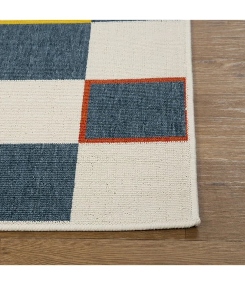 LR Home Mapa Blue MAPAC 2ft. x 3ft. Rectangle Rug