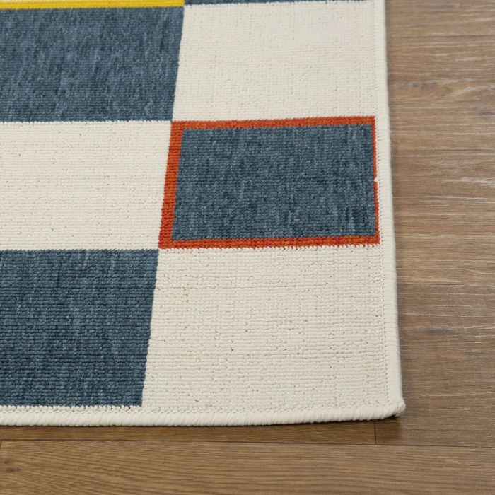 Rugs Town Blue MAPAC 2ft. x 3ft. Rectangle Rug