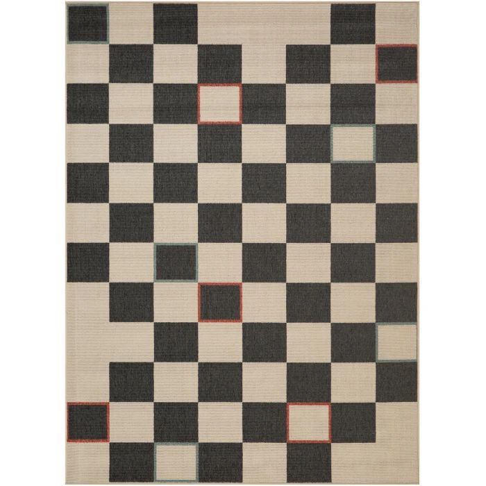 Rugs Town Black MAPAC 2ft. x 3ft. Rectangle Rug