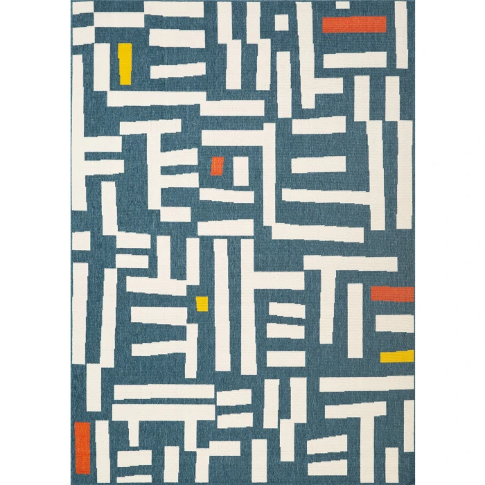 Rugs Town Blue MAPAC 2ft. x 3ft. Rectangle Rug