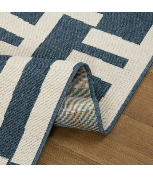 LR Home Mapa Blue MAPAC 8ft. x 9ft.9in. Rectangle Rug