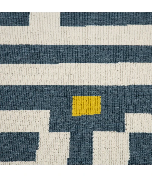 LR Home Mapa Blue MAPAC 8ft. x 9ft.9in. Rectangle Rug