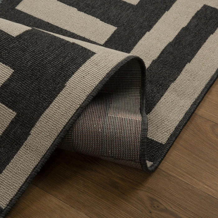Rugs Town Black MAPAC 2ft. x 3ft. Rectangle Rug