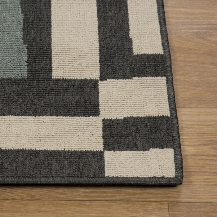 Rugs Town Black MAPAC 2ft. x 3ft. Rectangle Rug