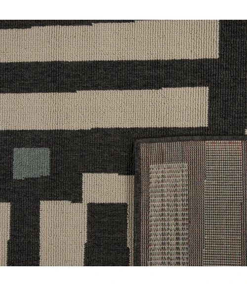 LR Home Mapa Black MAPAC 2ft. x 3ft. Rectangle Rug