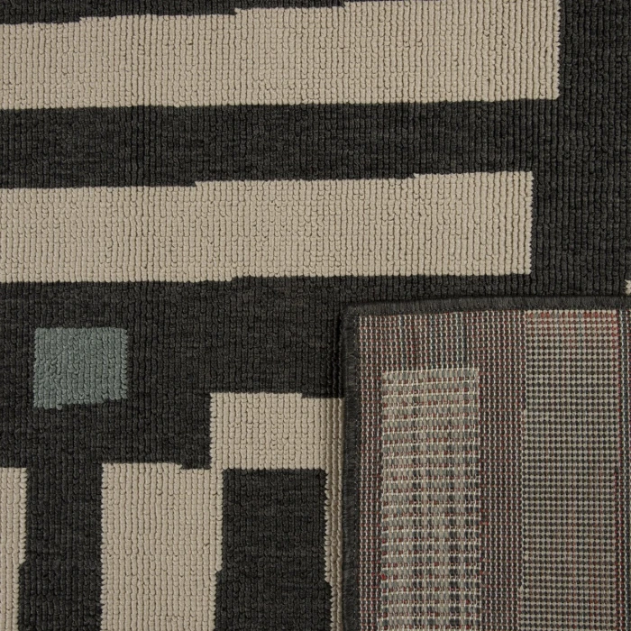 Rugs Town Black MAPAC 2ft. x 3ft. Rectangle Rug