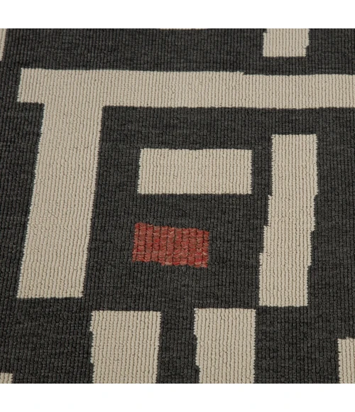 LR Home Mapa Black MAPAC 2ft. x 3ft. Rectangle Rug