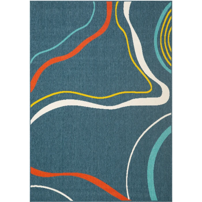 Rugs Town Blue MAPAC 2ft. x 3ft. Rectangle Rug