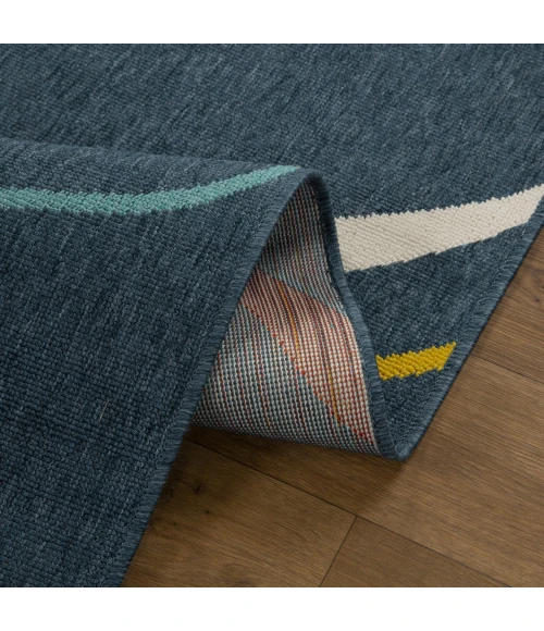 LR Home Mapa Blue MAPAC 8ft. x 9ft.9in. Rectangle Rug