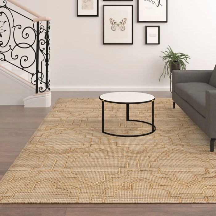 LR Home Maples Natural 82387 7 ft. 9 in. X 9 ft. 9 in. Rect. Rug