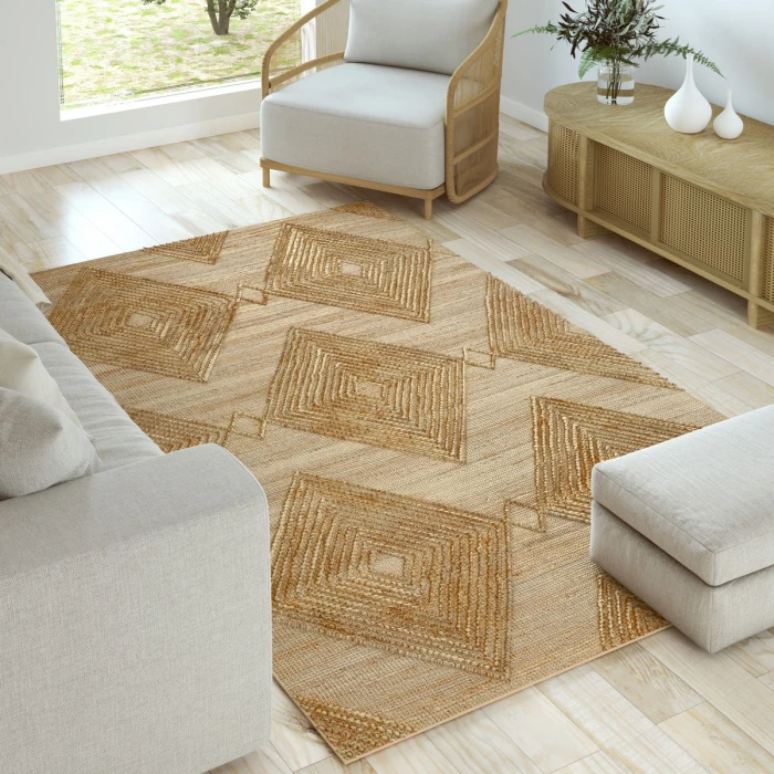 LR Home Maples Natural 82388 7 ft. 9 in. X 9 ft. 9 in. Rect. Rug