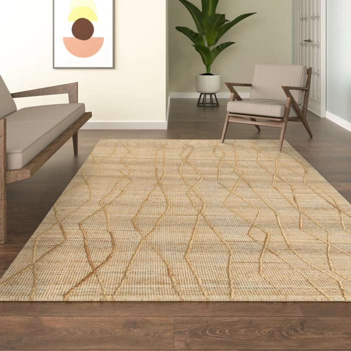LR Home Maples Natural 82390 7 ft. 9 in. X 9 ft. 9 in. Rect. Rug