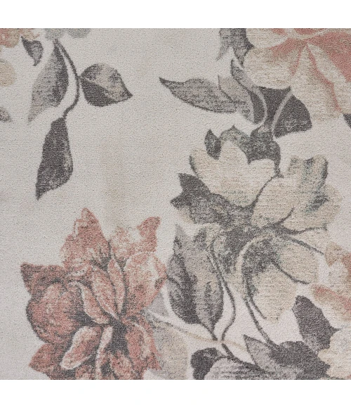 LR Home MEADOW 81541 White/ Gray 5'2"X7'2 Rect. Rug