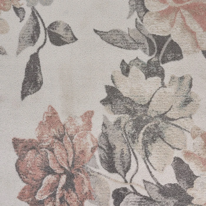 LR Home MEADOW 81541 White/ Gray 7'9" X 9'5 Rect. Rug
