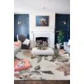 Rugs Town 81541 White/ Gray 7'9" X 9'5 Rect. Rug