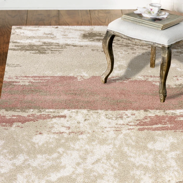 LR Home MEADOW 81542 Ivory/ White 5'2"X7'2 Rect. Rug