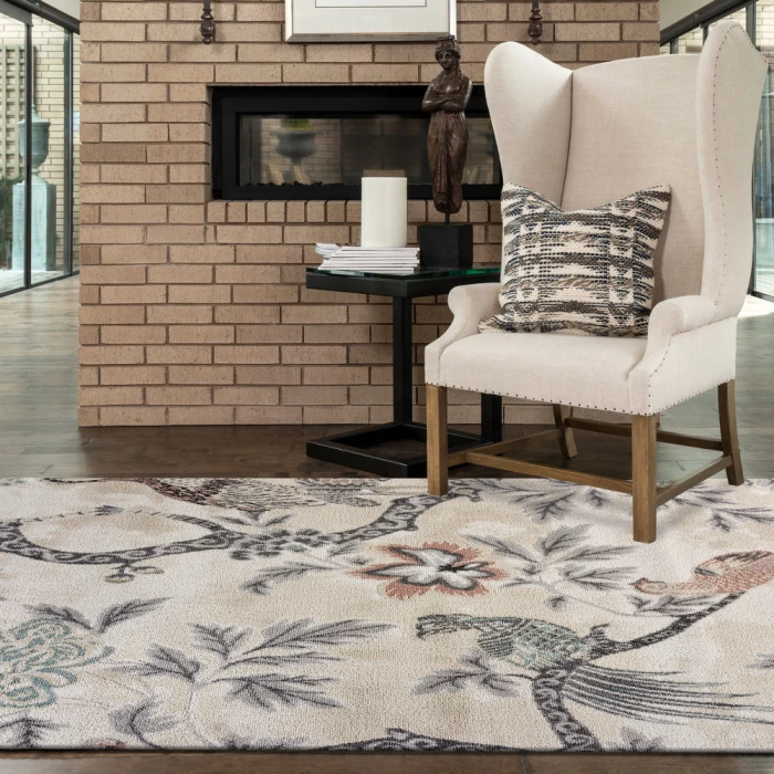 Rugs Town 81547 White/ Ivory 7'9" X 9'5 Rect. Rug