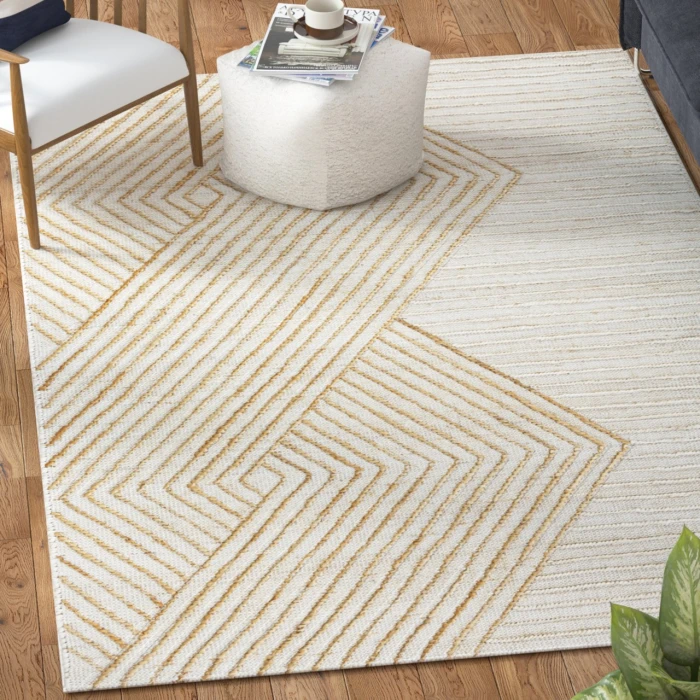 LR Home Mesa White MESAA 10ft. x 14ft. Rectangle Rug