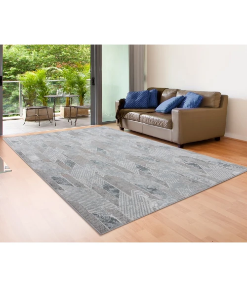 LR Home MICHELLE 81635 Harbor Mist/ Coconut Milk 5'3"X7'3 Rect. Rug