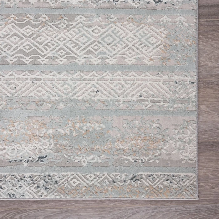 Rugs Town 81636 Harbor Mist/ Coconut Milk 5'3"X7'3 Rect. Rug
