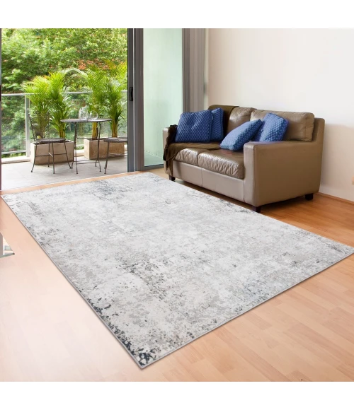LR Home Michelle Gray/Cream/Taupe 81637 5 ft. 3 in. X 7 ft. 3 in. Rect. Rug