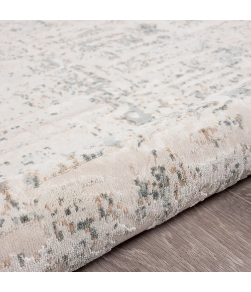 LR Home Michelle Gray/Cream/Blue/Taupe 81638 7 ft. 10 in. X 9 ft. 10 in. Rect. Rug