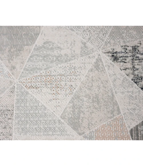 LR Home MICHELLE 81639 Coconut Milk/ Shark 1'10" X 3'0 Rect. Rug