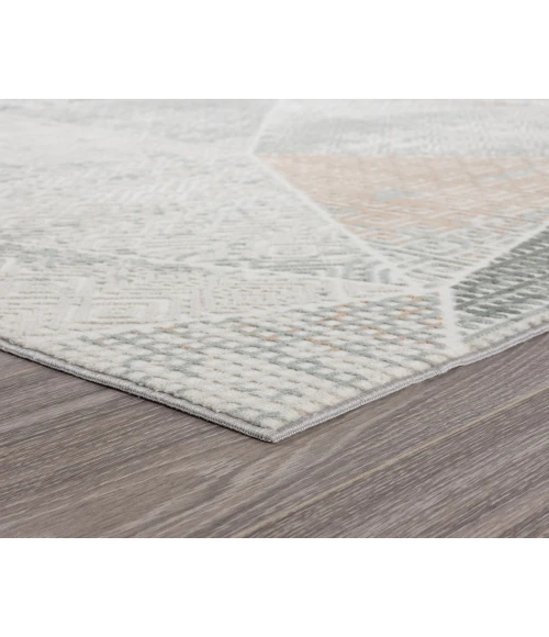 LR Home MICHELLE 81639 Coconut Milk/ Shark 1'10" X 3'0 Rect. Rug