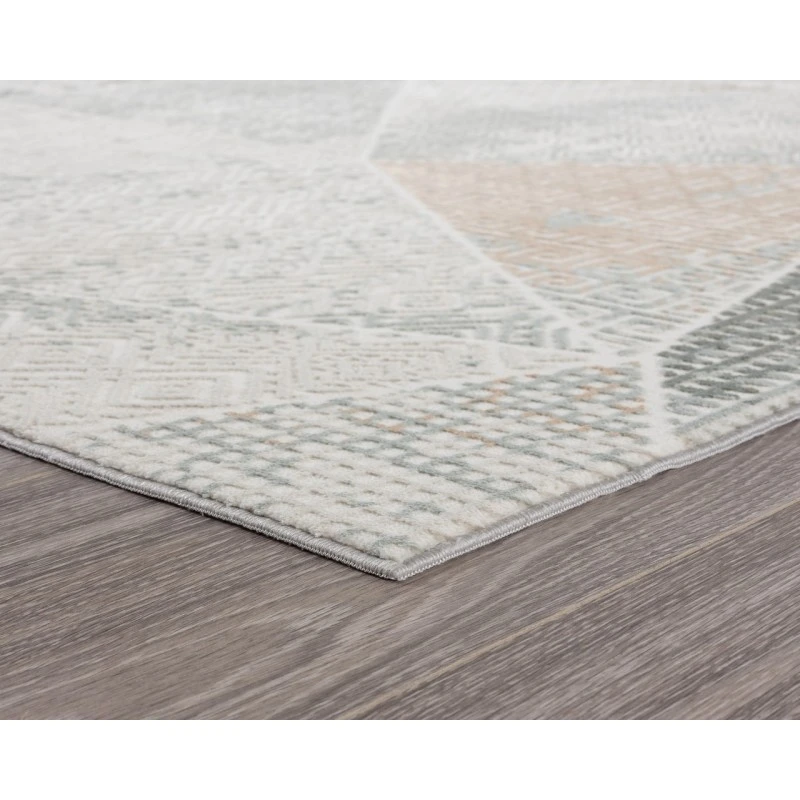 Rugs Town 81639 Coconut Milk/ Shark 1'10" X 3'0 Rect. Rug